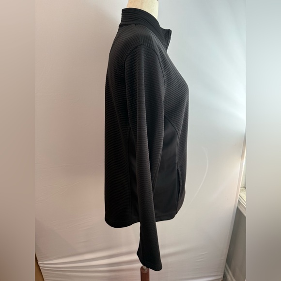 Pebble Beach Black Ribbed Performance Jacket - Picture 3 of 5